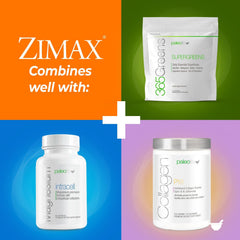 Paleolf ZIMAX serving with a smoothie suggests convenient daily use.