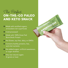 Paleovalley Apple Cinnamon Bars texture bite, creamy bone broth protein in bar.