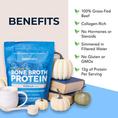 Paleovalley vanilla latte with bone broth powder