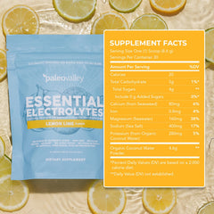 Paleovalley Essential Electrolytes Powder travel pack for on-the-go hydration