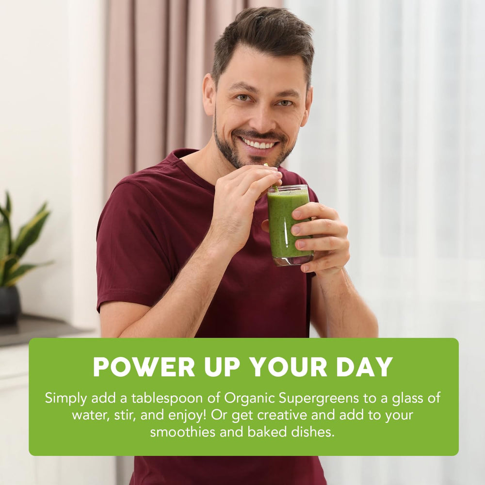 Paleovalley Organic Supergreens with prebiotic fiber for gut comfort