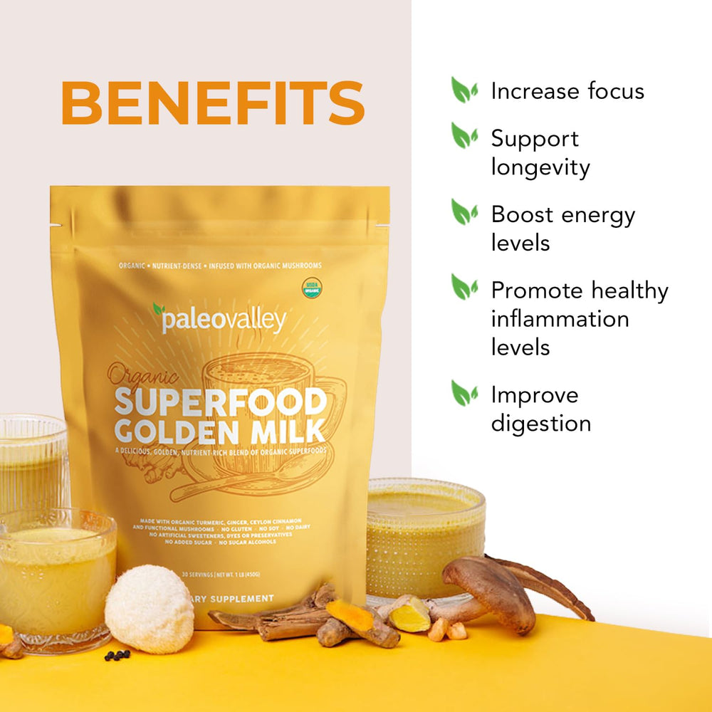 Paleovalley Organic Turmeric root highlighting whole-food turmeric source.