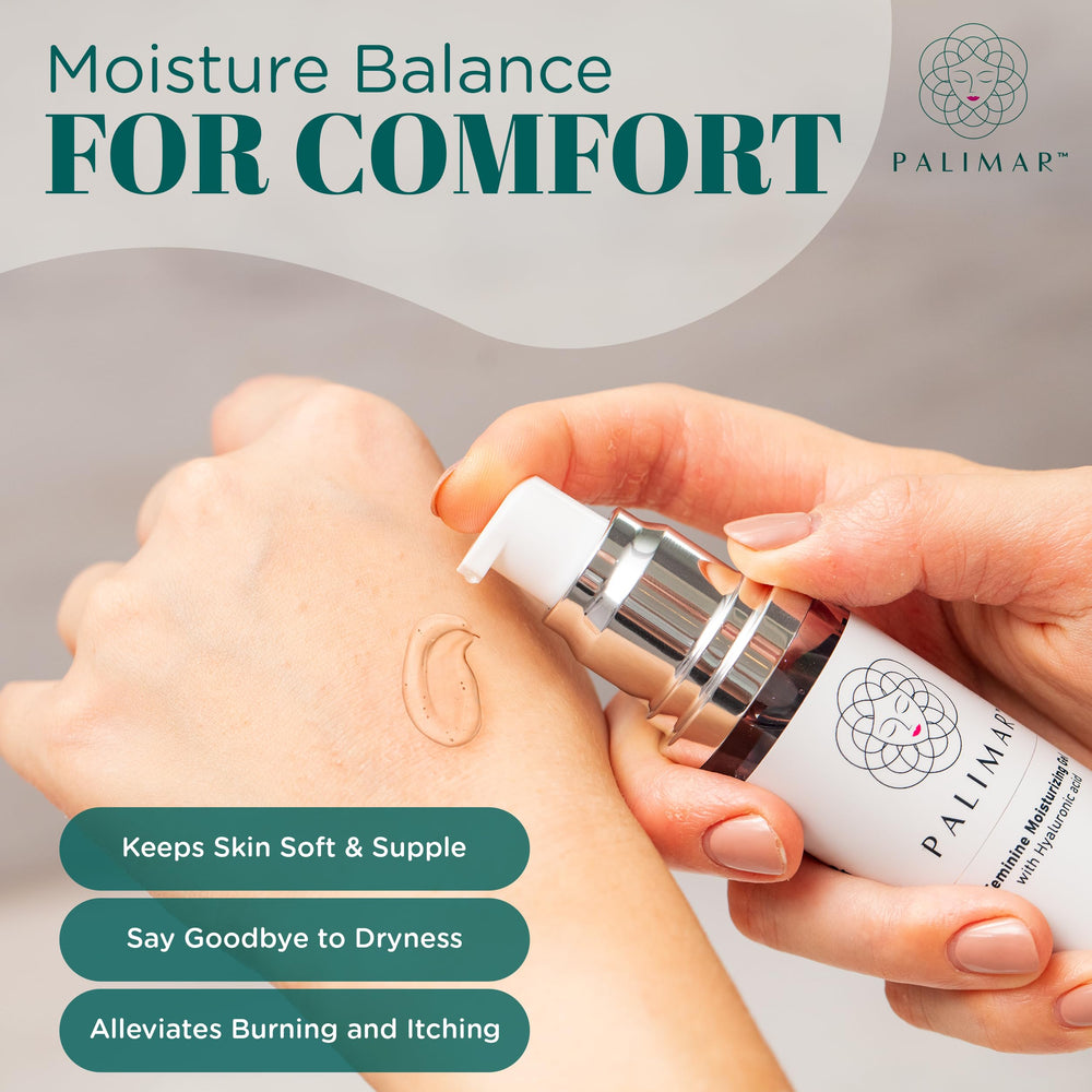 PALIMAR hyaluronic hydration texture demonstrates rich moisture for skin.