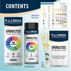 Palinoia bottle seal and label ensure strip freshness.