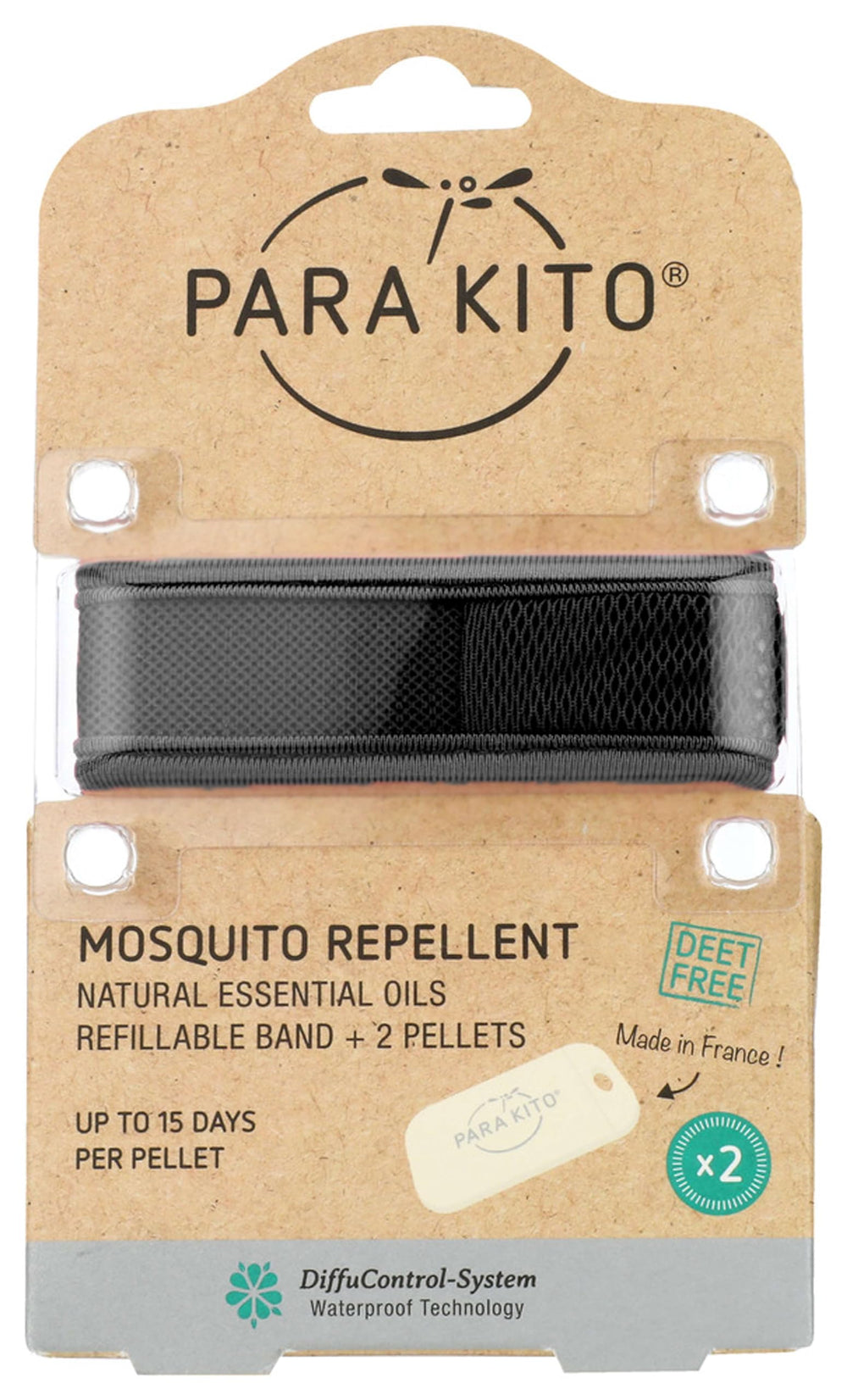 PARA'KITO citronella oil blend enhances a natural, refreshing scent.