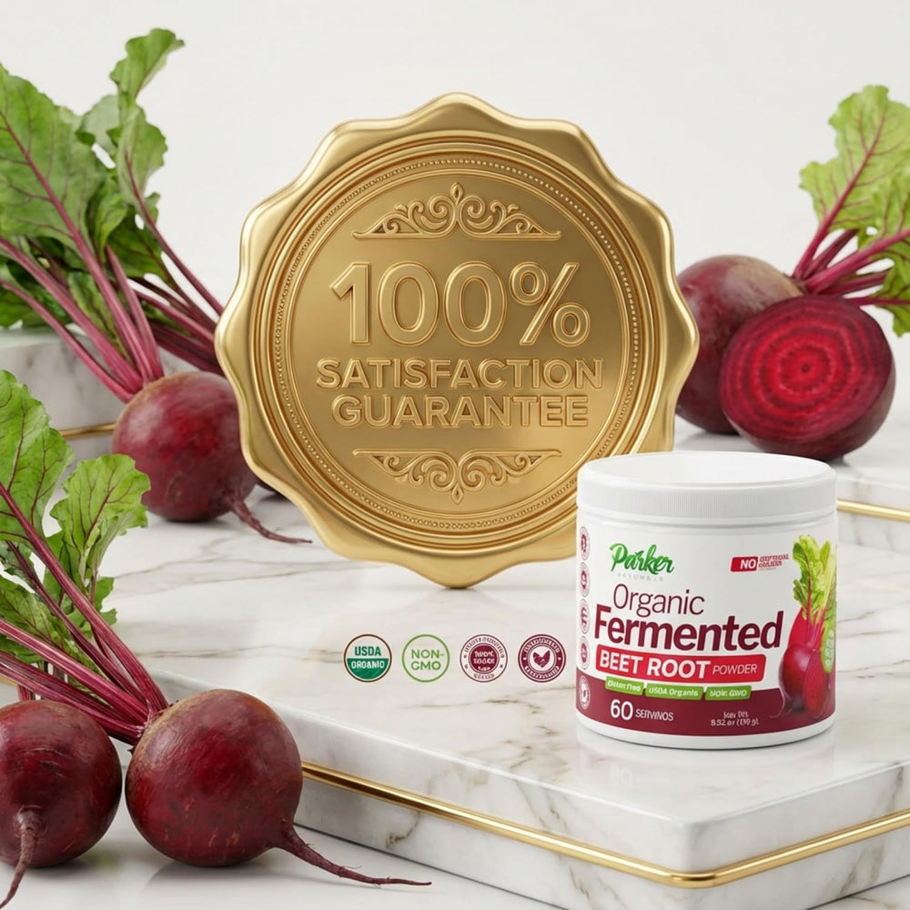 Parker Naturals packaging highlighting vegan and gluten-free labeling