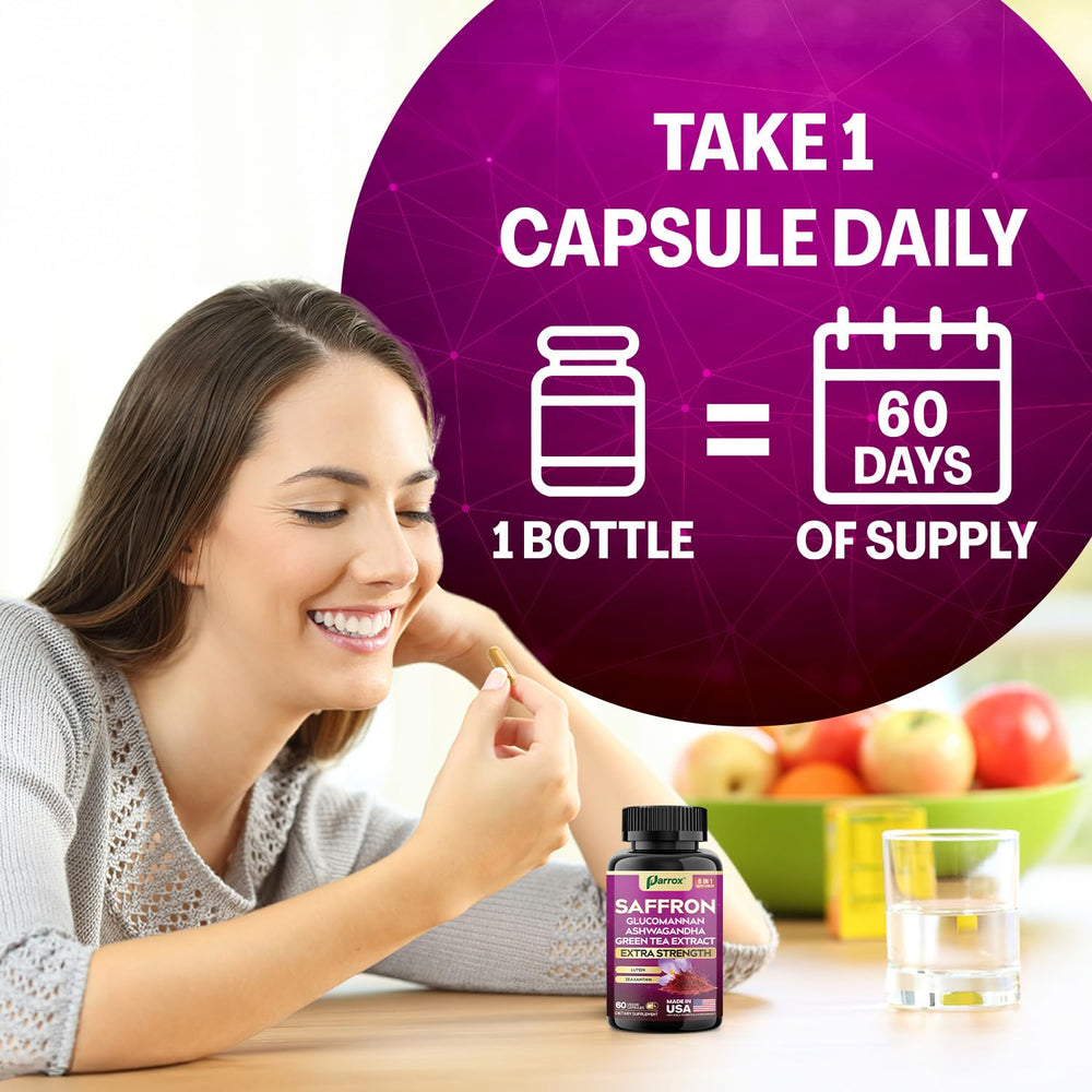 Parrox ashwagandha capsules representative of stress-support blend
