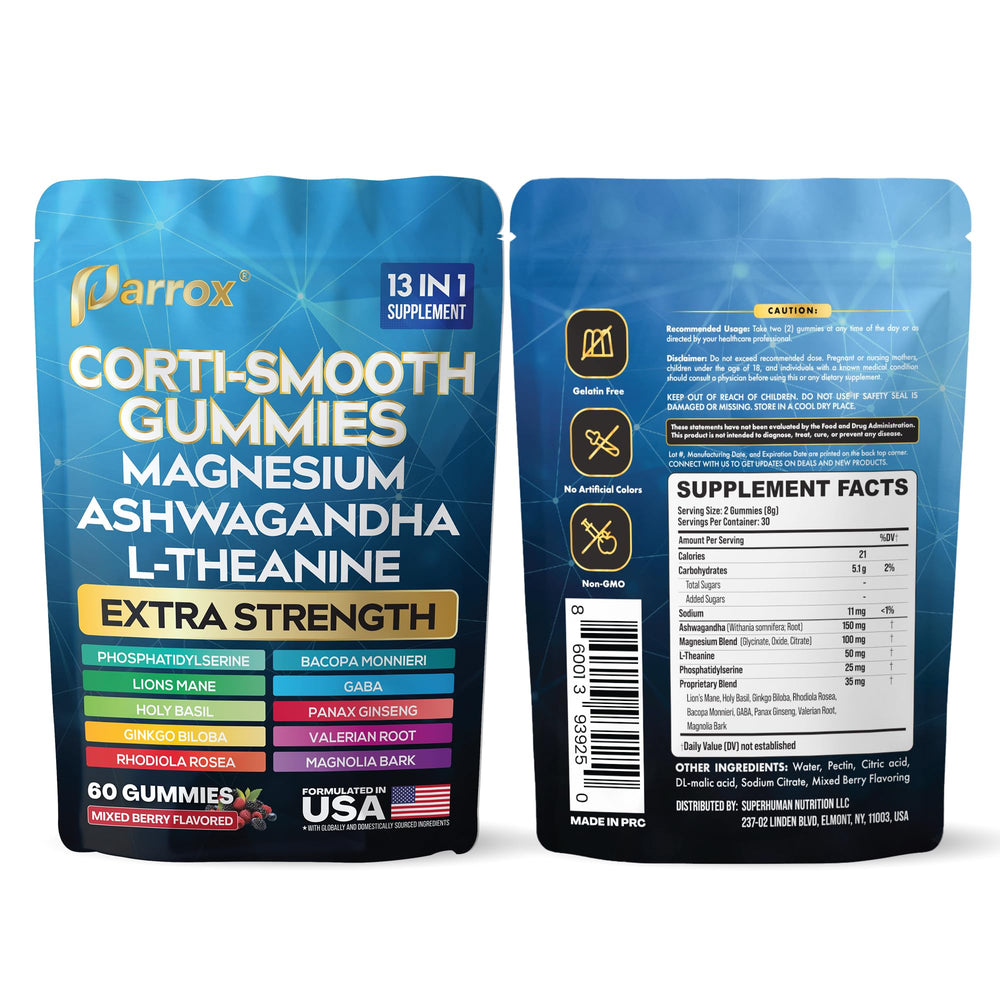 Parrox Corti-Smooth premium packaging design
