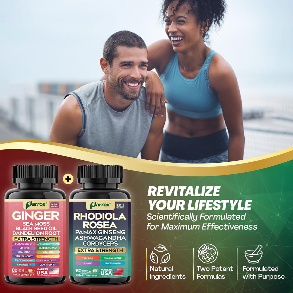 Parrox Dynamic Duo capsules closeup emphasizes clean-label herbal capsules