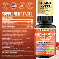 Parrox GLP-1 Booster capsules are shown in pack for daily plant-based use.