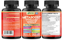 Parrox GLP-1 Booster USA-made label indicates vegan and gluten-free claims.
