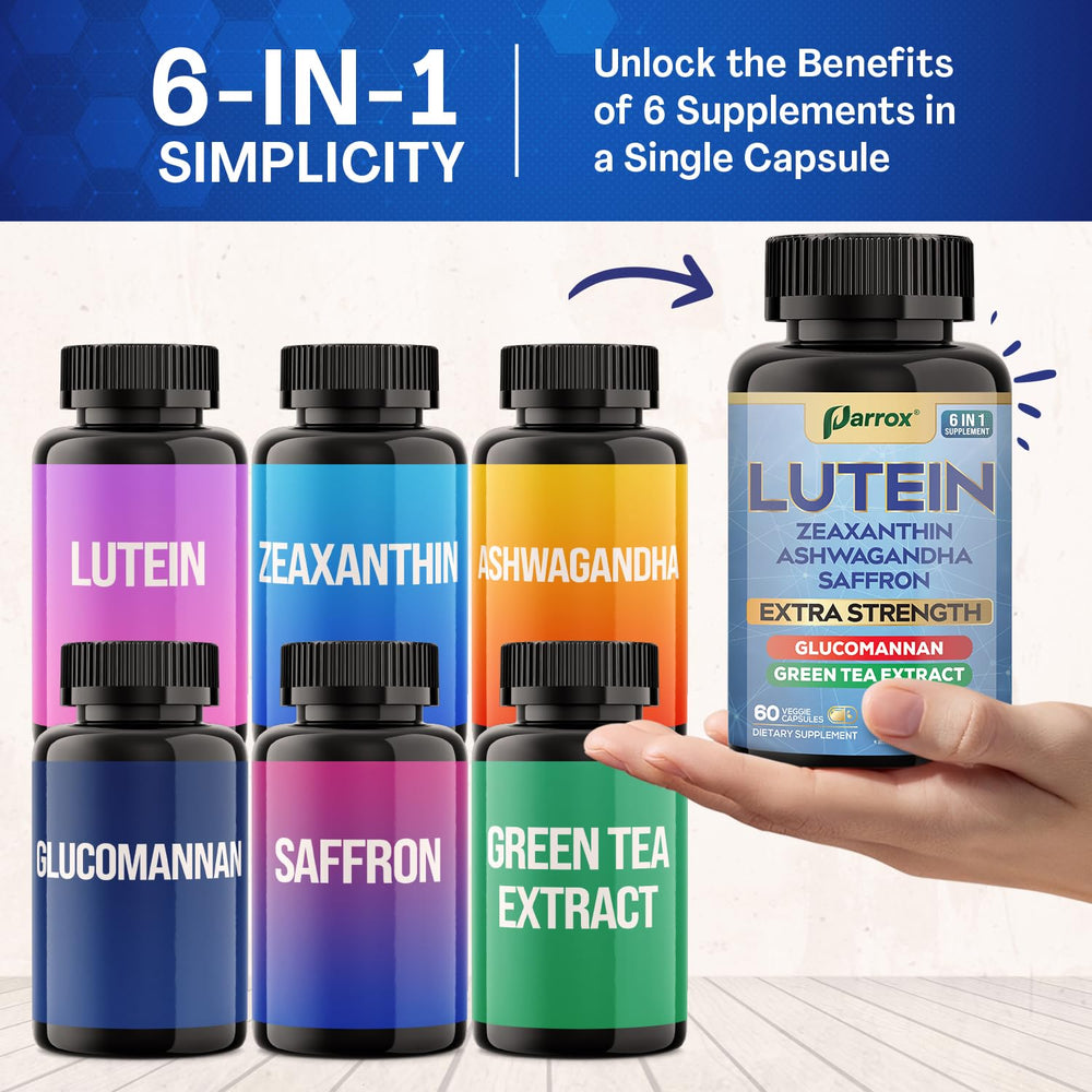Parrox ingredient close-up featuring lutein and zeaxanthin for eye comfort support.