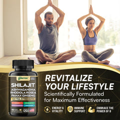 Parrox Shilajit 8-in-1 natural packaging suggesting clean formulation