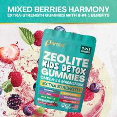 Parrox Zeolite Kids Detox Gummies kid-friendly snack during playtime.