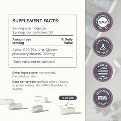 PartiQlar Alpha GPC single-ingredient graphics emphasize purity.
