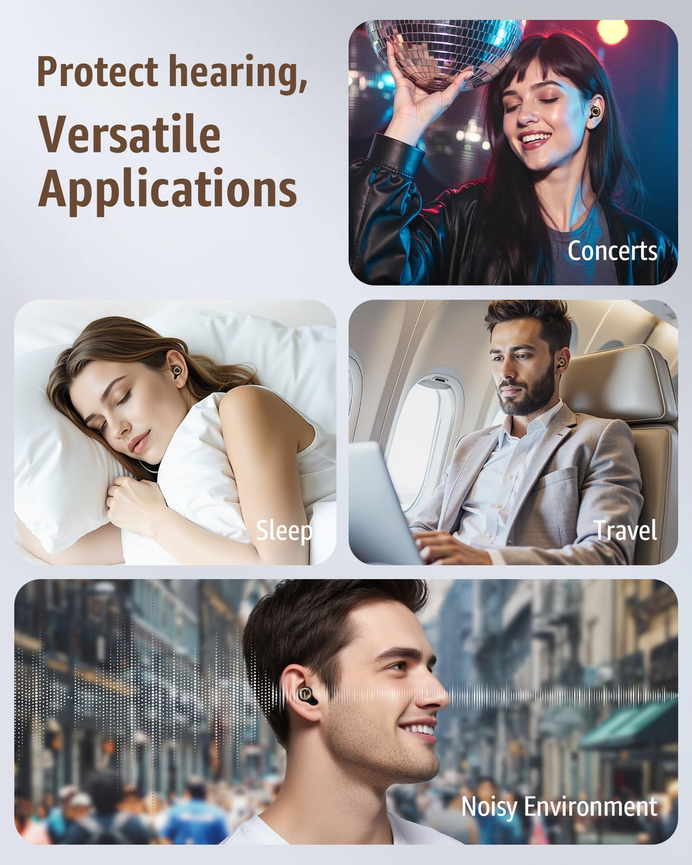 PATNRAB 45dB comfort meets travel-ready design for concerts and planes