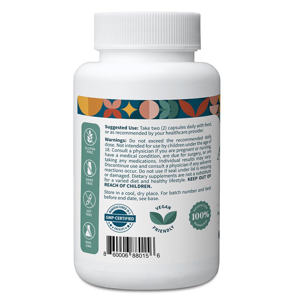 Pattern Wellness label closeup highlights Organic KSM-66 and Black Pepper Extract.