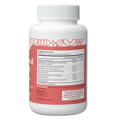 Pattern Wellness Cholesterol Complex capsules poured to show easy daily intake