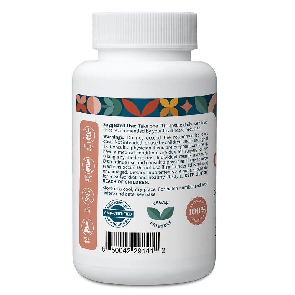 Pattern Wellness Glutathione bottle back label showing clean ingredients