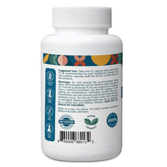 Pattern Wellness probiotic capsules array highlighting 11 strains for digestive balance