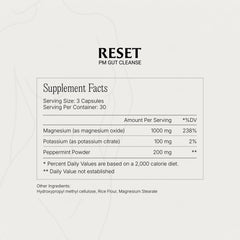 Paulina FITNESS Reset Detox Duo PM bottle aids nighttime digestion