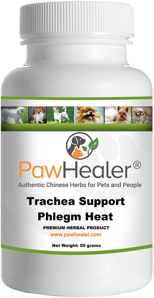 PawHealer Trachea Support powder bottle pour for easy dosing.