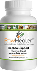 PawHealer Trachea Support powder bottle for dogs, supporting respiratory comfort.