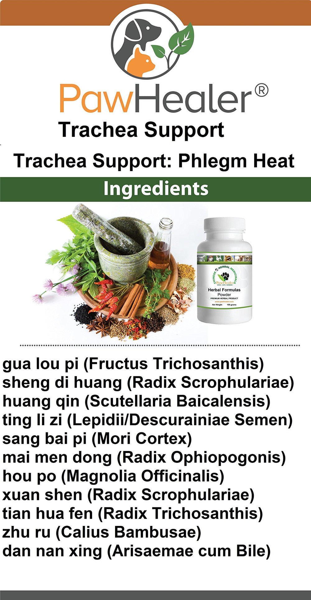 PawHealer Trachea Support powder mixed with water for syringe dosing.
