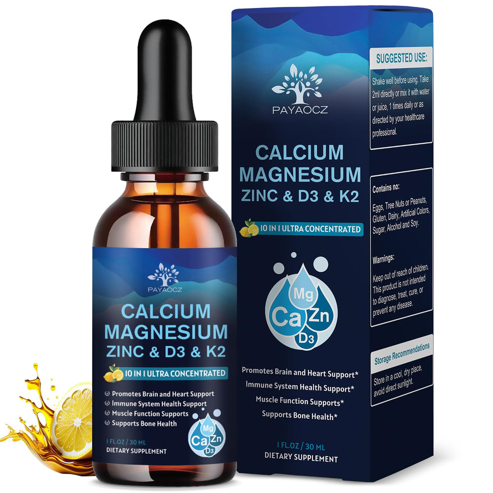 PAYAOCZ lemon liquid drops bottle for easy daily dosing and immune support