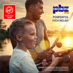 PBZ aloe infused cream soothing skin during minor irritations.