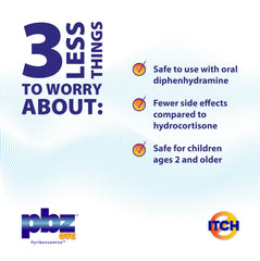 PBZ kid safe itch relief trio pack for families on the go.