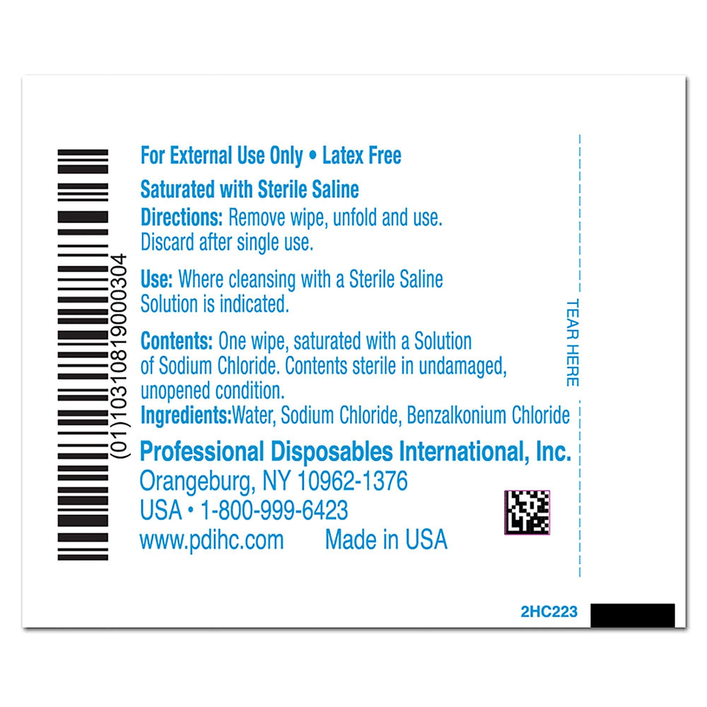 Newborn eye-area cleansing with Hygea sterile saline wipes