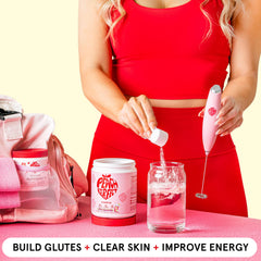 Peach Perfect Creatine Blend label confirms NSF-certified facility and purity standards