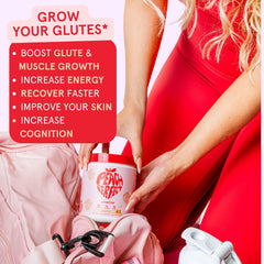 Peach Perfect creatine scoop dissolve shows smooth texture without chalk