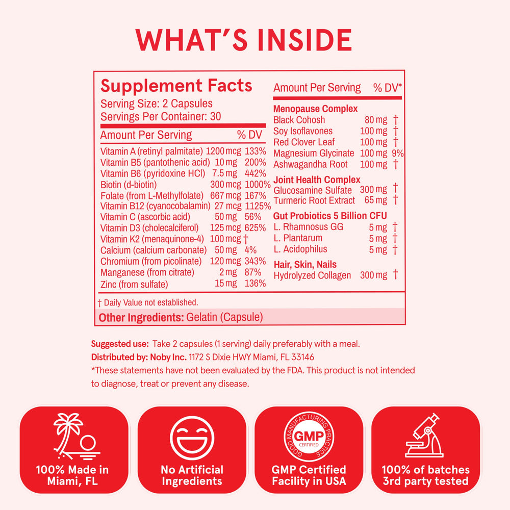 Peach Perfect packaging box view communicates comprehensive daily wellness at a glance.