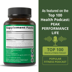 Peak Performance shelf packaging in natural health store setting.
