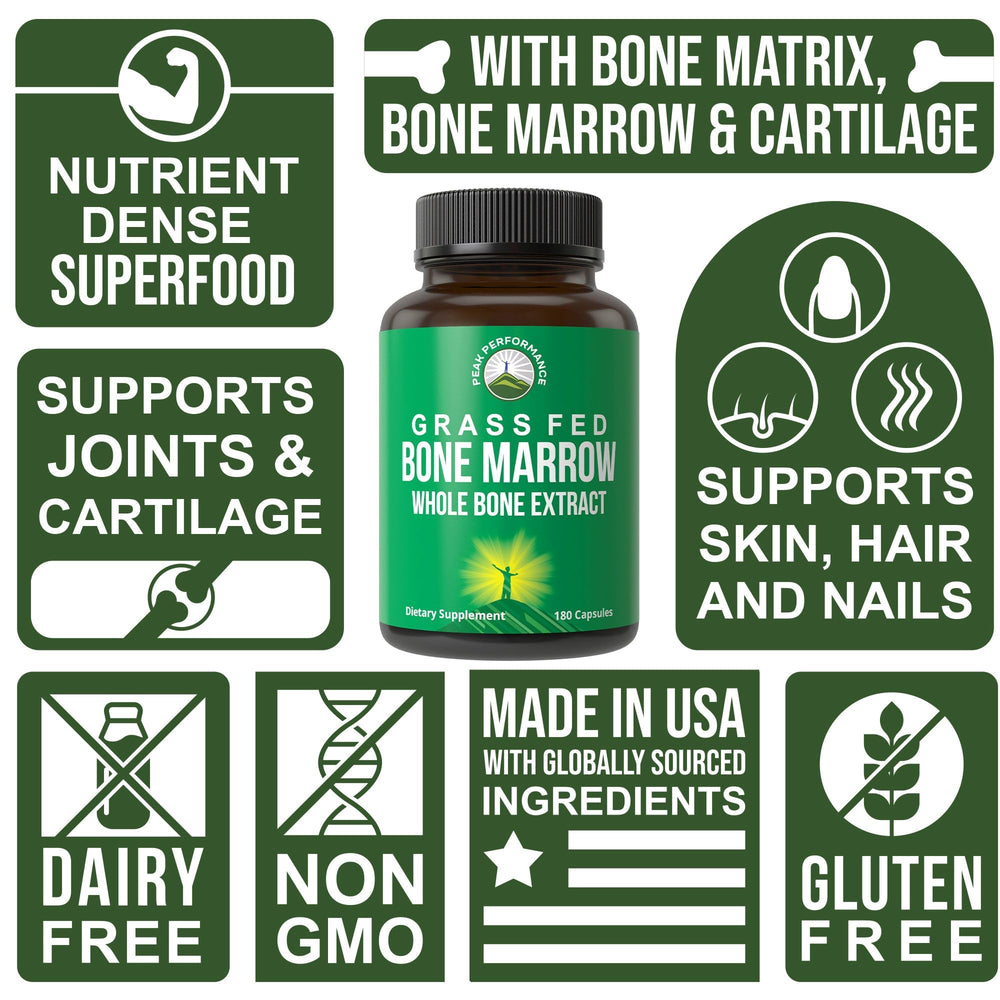 Desiccated Peak Performance formula delivers potency and better absorption in capsules.