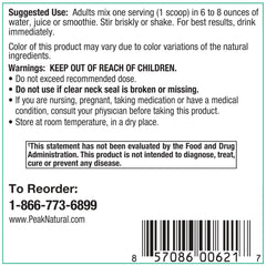 Careflow Mango component highlights microcirculation support with Peak Fermented Beets.