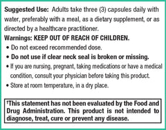 Peak Pure and Natural Peak Liver Support label closeup reveals ingredients like milk thistle and turmeric.