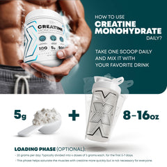 Peak Revival-X creatine powder label close-up highlighting high-purity ingredients.