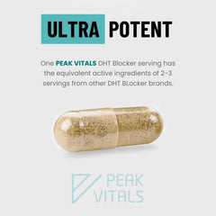 Peak Vitals DHT Blocker packaging displayed on desk for quick shopping