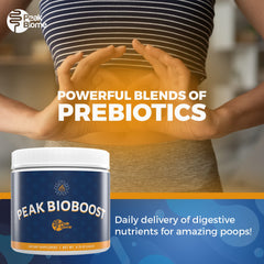 Peak Biome Peak BioBoost ingredient blend featuring four prebiotic fibers