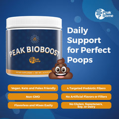 Peak Biome Peak BioBoost unflavored powder easy to add to beverages