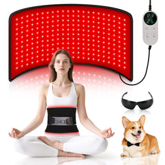 Pedete red light therapy pad front view showing large surface for body use