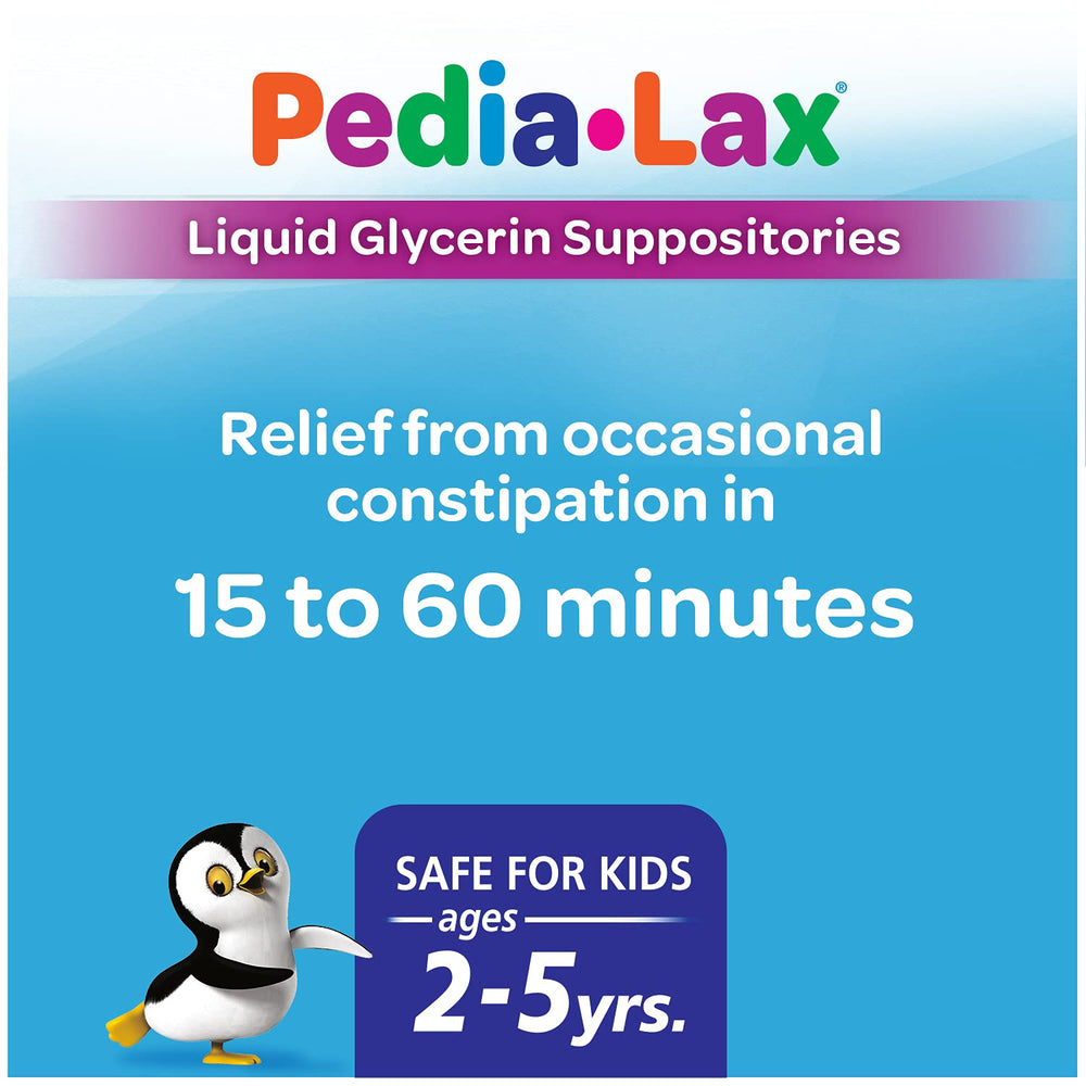 Pedia-Lax kid-friendly applicator enables easy, no-mess administration.