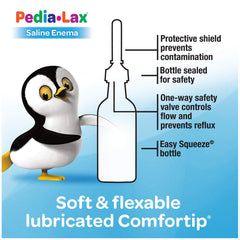 Pack of 24 bottles of Pedia-Lax saline enema.