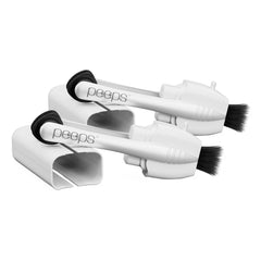 Peeps CarbonKlean cleaner in hand for quick, portable eyeglass cleaning