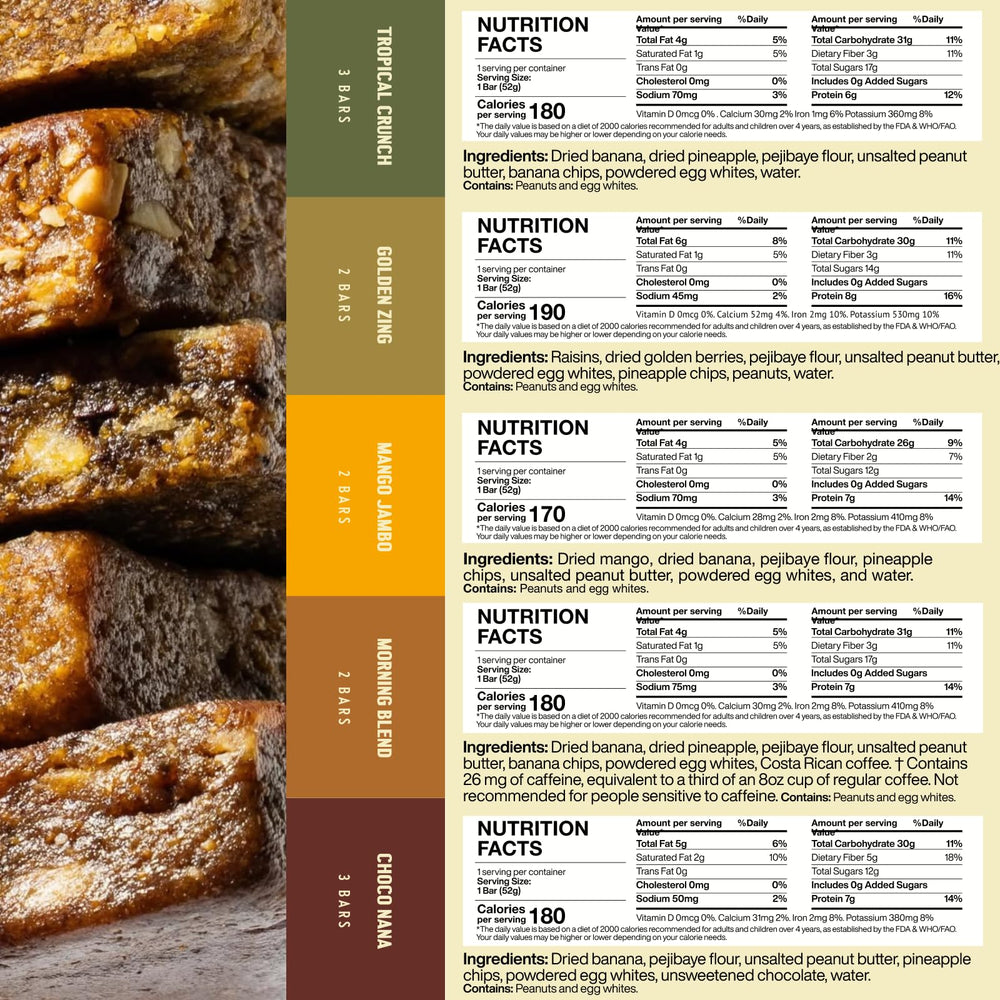 PEJI BAR Morning Blend bar featuring pejibaye for steady morning energy