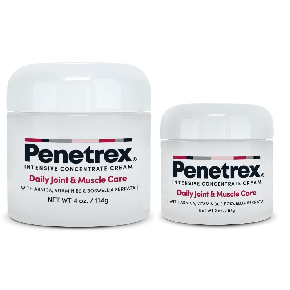Penetrex joint muscle therapy duo bottles for targeted daily relief.