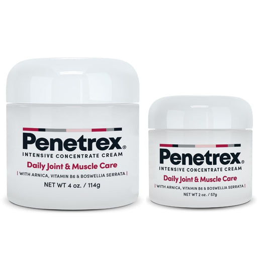Penetrex joint muscle therapy duo bottles for targeted daily relief.